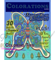 Colorations: Madam Blue Butterfly