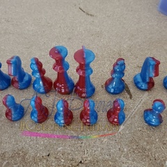 Chess Pieces, Half set (16 pieces)