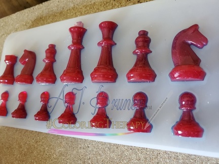 Chess Pieces, Half set (16 pieces)