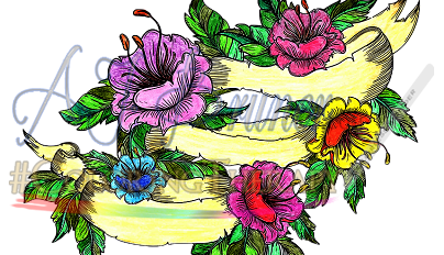 Flowered Banner - Click Image to Close