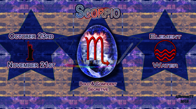 Scorpio: Oct 23 - Nov 21