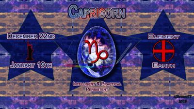 Capricorn: Dec 22 - Jan 19
