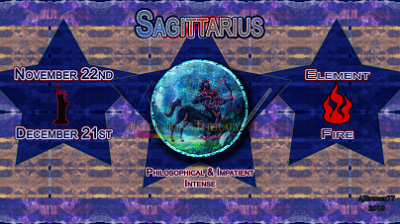 Sagittarius: Nov 22 - Dec 21
