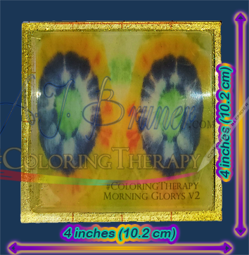 Morning Glorys v2 Square Drink Coaster #1 - Click Image to Close