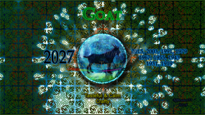 Goat: 2027, 2015, 2003, 1991