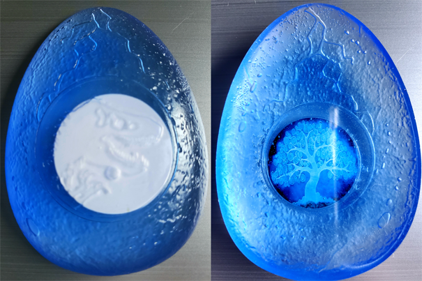 Blue J. P. Egg with Tree of Life - $15.00
