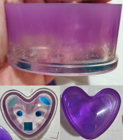 Purple Heart-Shaped Container - $19.00