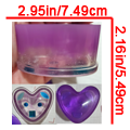 Purple Heart-Shaped Container - $19.00